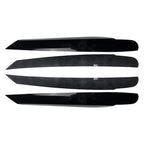 Glossy Black Headlight Eyelid Trim for Volkswagen Touran (2011–2015)