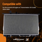 Radiator for Kia Amanti (2004–2006) AT w/ Trans Oil Cooler 253103F001
