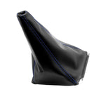 Manual Shift Boot for Jeep Wrangler (2003–2006) Blue Stitch Leather Synthetic