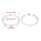 4pcs 67.1–60.1 mm Aluminium Hub Centric Rings Wheel Bore Spacer