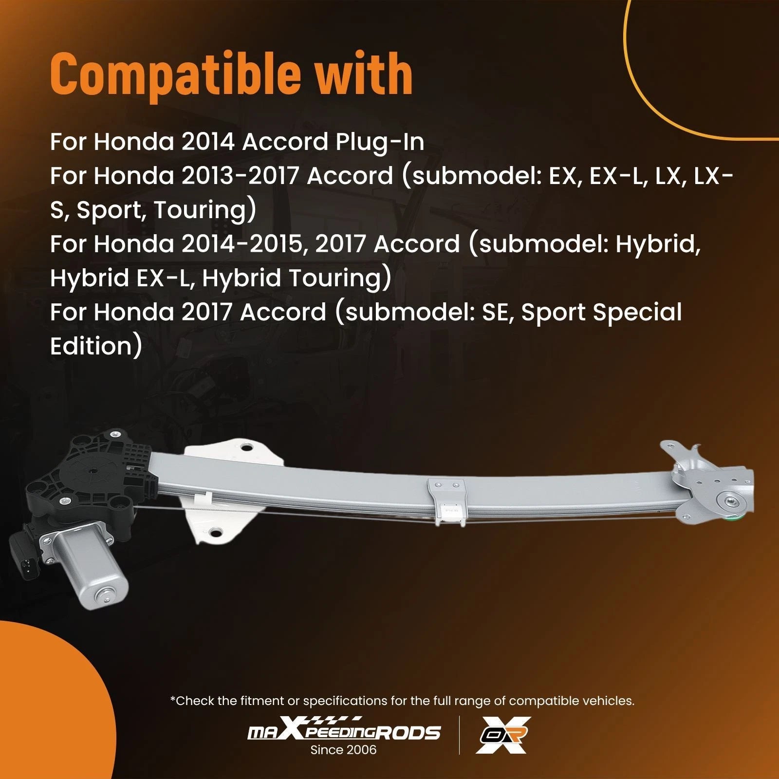 Power Window Regulator for Honda Accord (2013–2017)