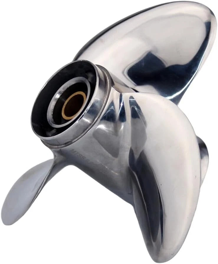 Outboard Propeller 9.25x12 for Mercury/Tohatsu 9.9-20HP (Stainless, 14 Tooth)