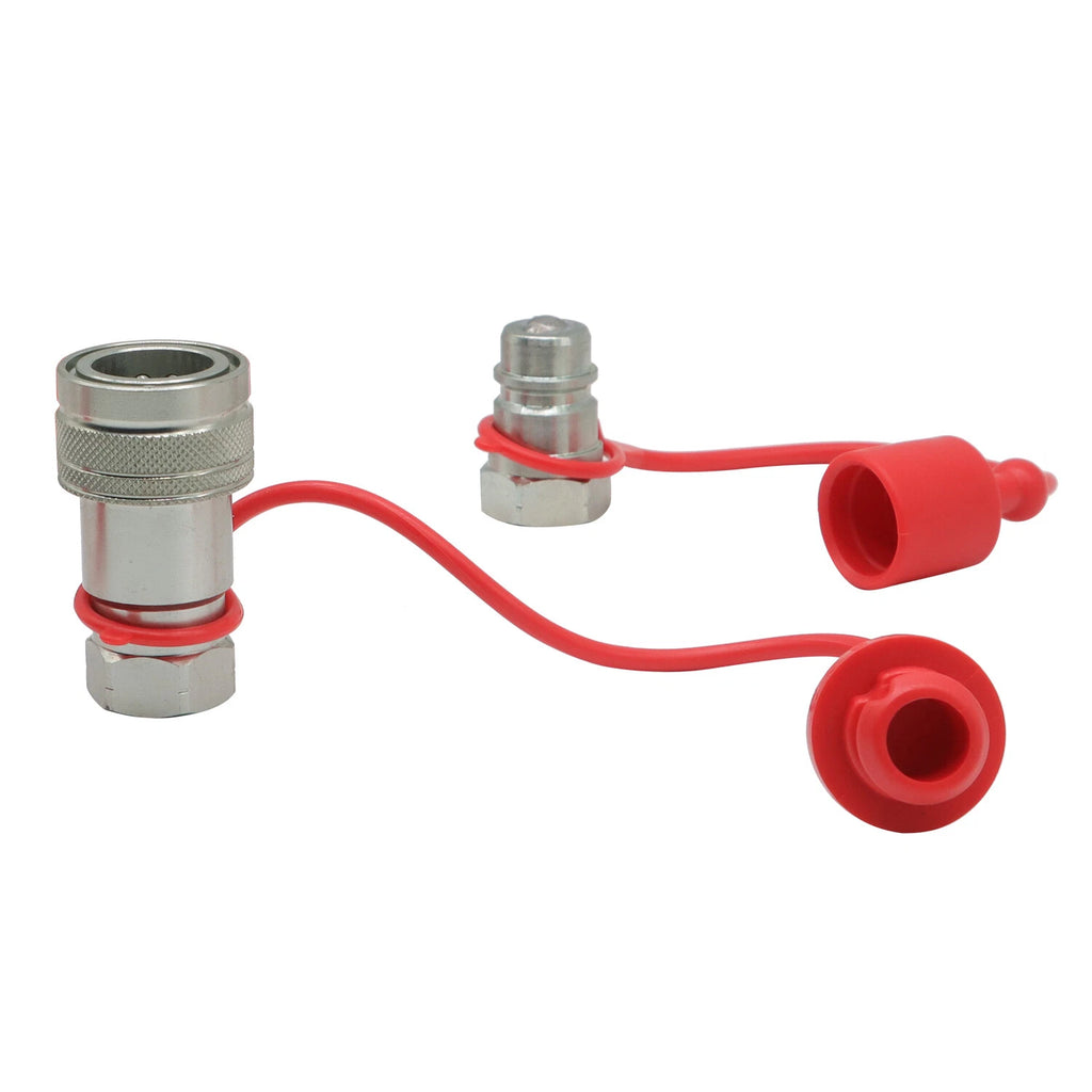 Set of 2 Hydraulic Quick Connect Couplers for Ag Equipment (Pioneer Style)