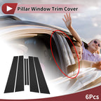 Door Pillar Window Trim Set for Volkswagen Passat B6/B7 (2005–2014) Black