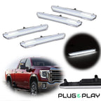 Clear White LED Marker Lights for GMC Sierra 2500 3500 (2020–2024)