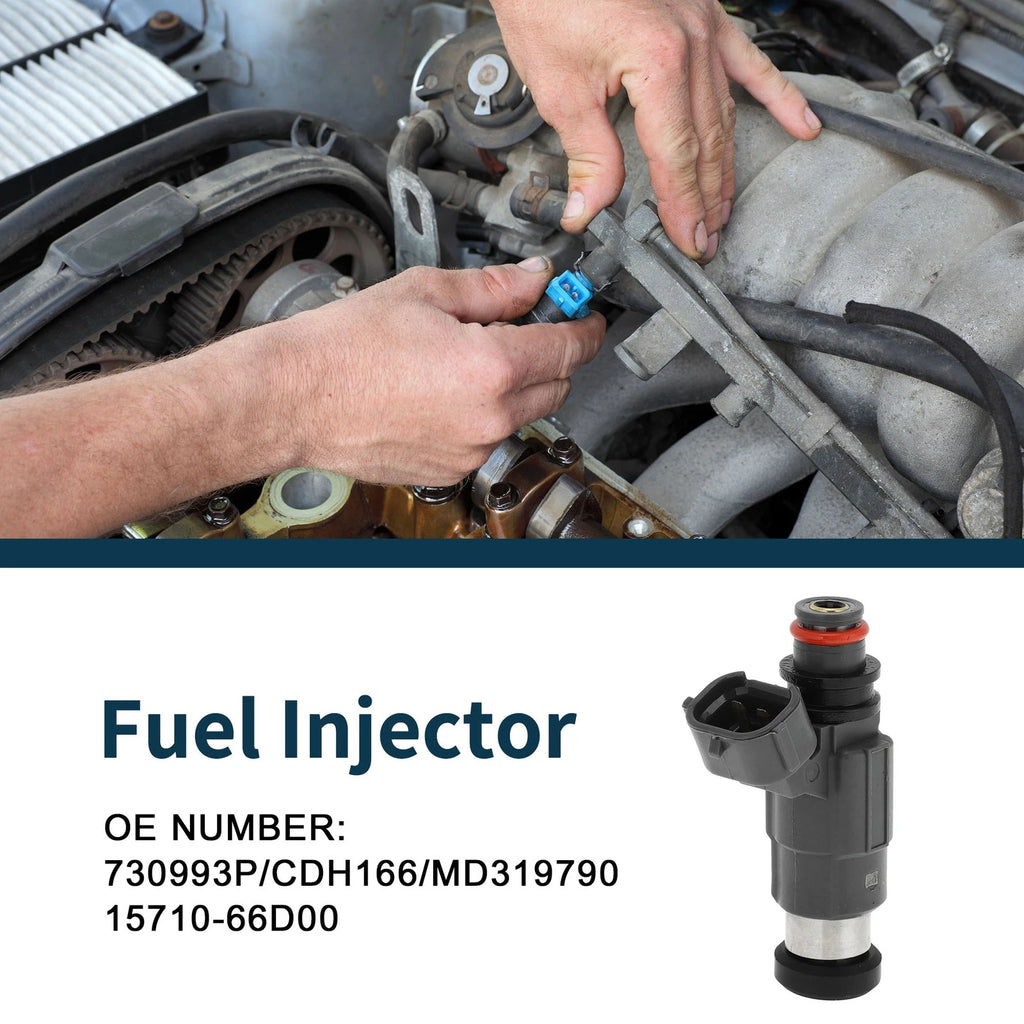 Fuel Injector No. 730993P/CDH166 for Mitsubishi Mirage DE (1997–2002) 1 Pc Gray