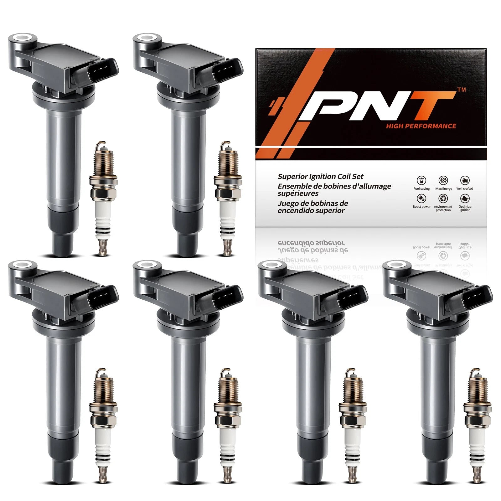 6X Ignition Coil + Spark Plug Pack for Toyota Solara Sienna 3.3L (2000–2006)