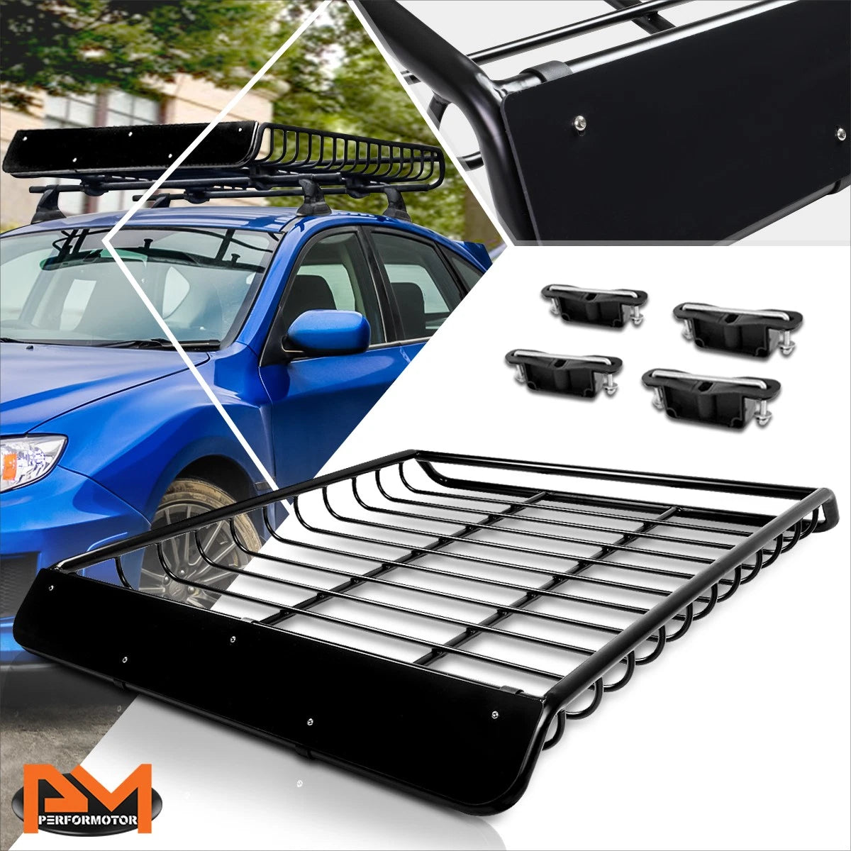 Matte Black Upper Grille Insert with Chrome Moulding for Kia Rio (2016–2017)