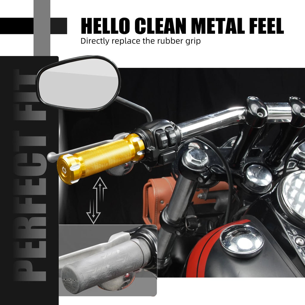 Handlebar Hand Grips for Harley Dyna (1996–2017) & Softail (1995–2015) 56206-96 56220-94A