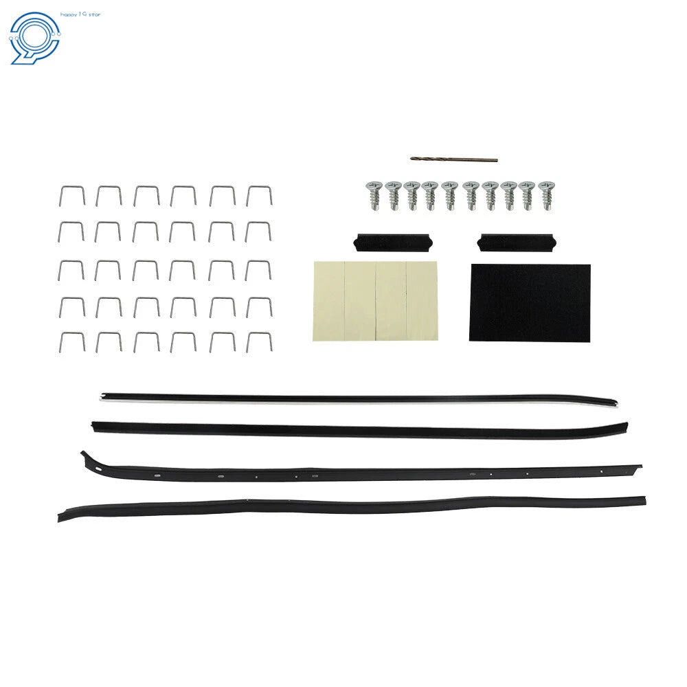Set of 4 Window Sweeps Felts for Chevy Camaro/Pontiac Firebird (1970–198)