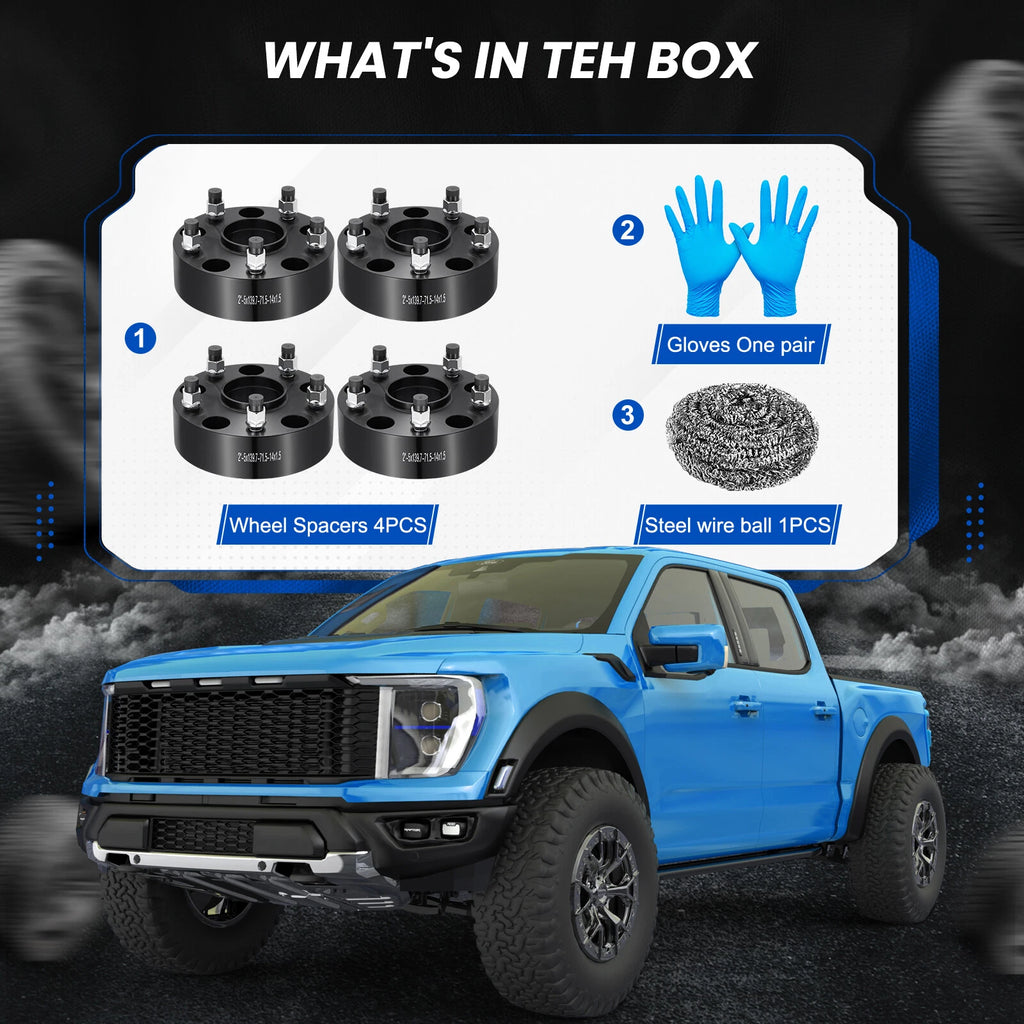 Set of 4 Hubcentric Wheel Spacers for 5x139.7 Bolt Pattern (2 Inch)
