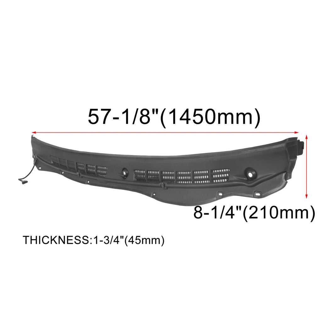 Windshield Wiper Cowl Grille Vent Panel for Chevy Colorado GMC Canyon (2004–2012)