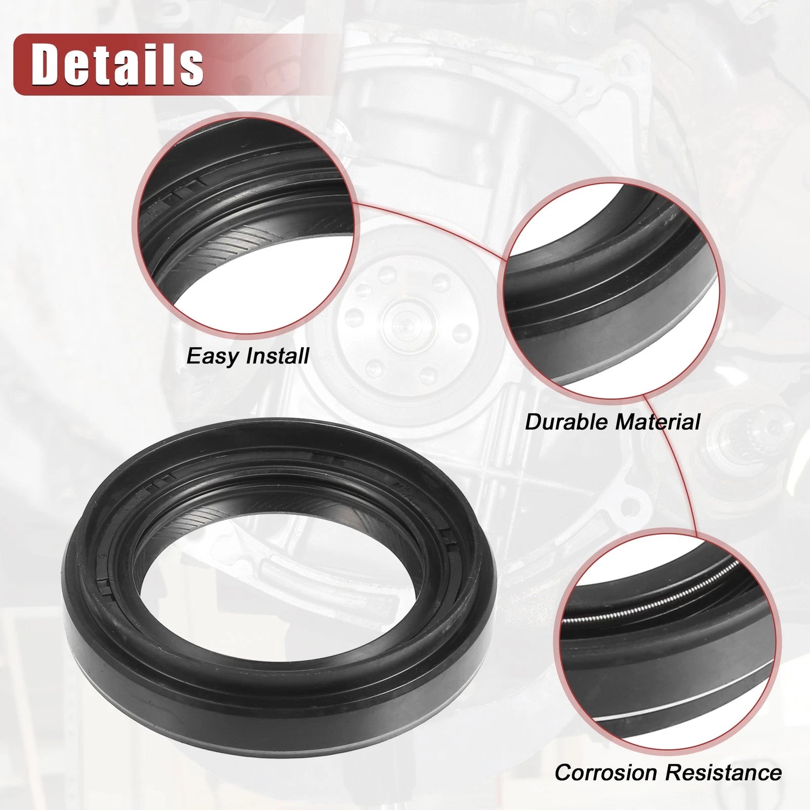 2X Engine Crankshaft Seal No. 90311-41007 for Toyota 4Runner (1987–2018)