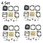 Set of 4 Chainsaw Carburetor Gasket Rebuild Kit for Husqvarna K750 K760 (N/A)