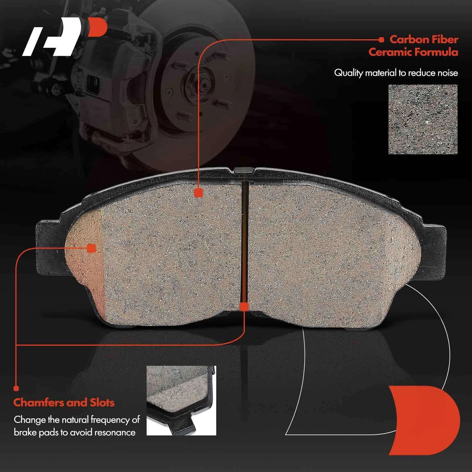 Front Ceramic Brake Pads for Toyota Camry 1992–2001 & RAV4 Corolla Geo
