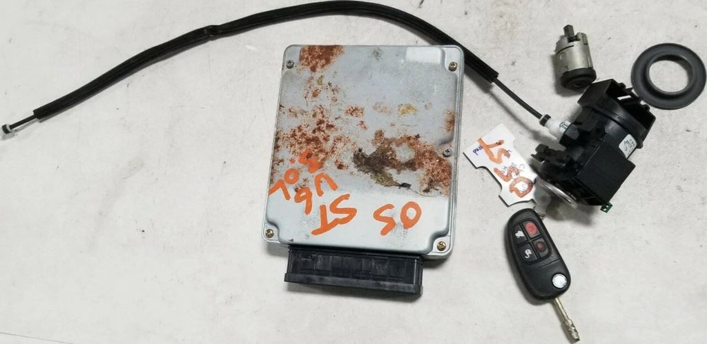 Ignition Cluster ECM with Key for Jaguar S-Type V6 3.0 (2005) 4R83-10K975-BA