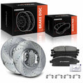 Front Drilled Brake Rotors & Ceramic Pads for Nissan Pathfinder (1998–2004)