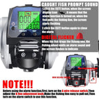 Digital Display Baitcasting Reel for Fishing (Temperature, Time, Line Length)