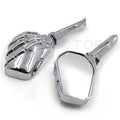 Chrome Skull Hand Mirrors for Honda Shadow Rebel 750 1100 VTX VT 1300 1800