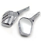 Chrome Skull Hand Mirrors for Honda Shadow Rebel 750 1100 VTX VT 1300 1800