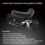 Interior Door Handle Kit for Chevy Silverado Tahoe GMC Sierra (2007-2014)