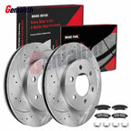 Rear Disc Rotors & Ceramic Brake Pads for Chevy Traverse GMC Acadia (2009–2017)