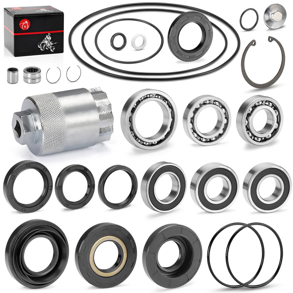 Rear Differential Axle Bearing Seal Kit & Nut Tool for Honda Rancher 350 (2000–2006)