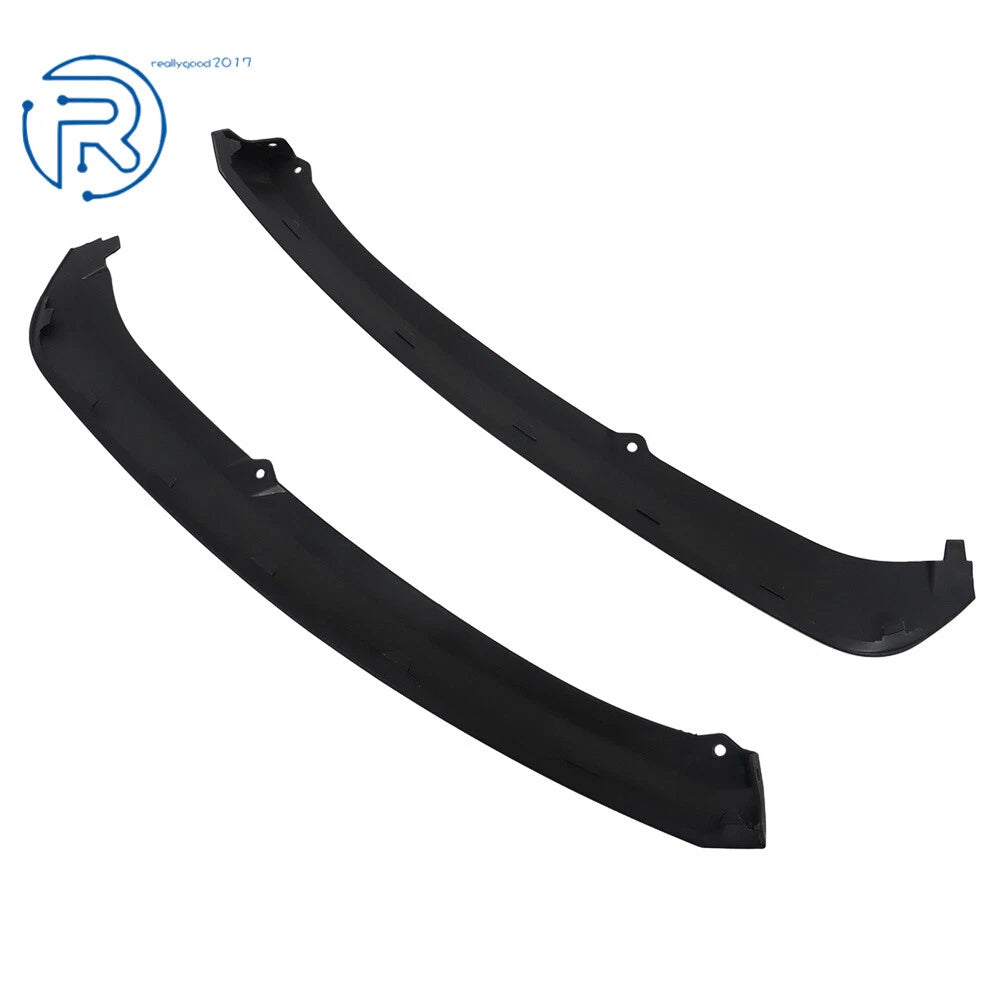 Front Bumper Lower Trim Panel Set for Ford Focus (2012-2014) Black Plastic