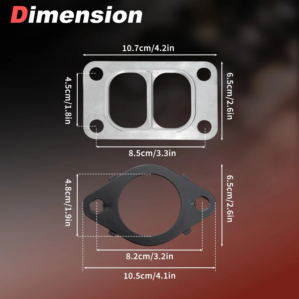 Exhaust Manifold Gaskets Kit with Stud Nut for Dodge Cummins 5.9L 6.7L (1998–2019)