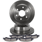 Rear Brake Pads + Rotors for Chevrolet Silverado 1500 GMC Sierra 1500 (2005–2007)