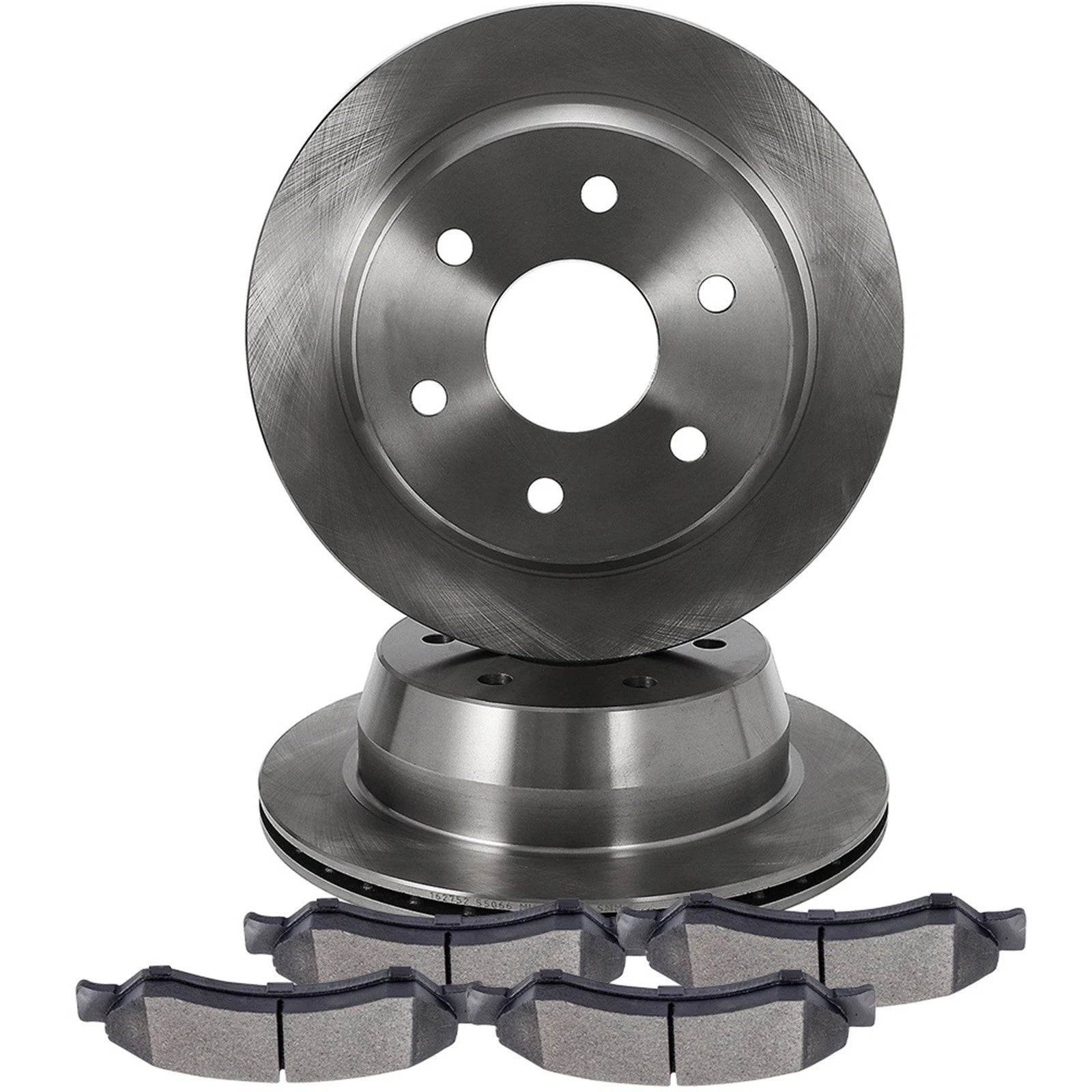 Rear Brake Pads + Rotors for Chevrolet Silverado 1500 GMC Sierra 1500 (2005–2007)