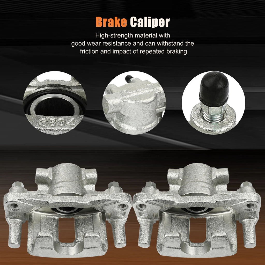 Brake Calipers w/ Bracket Pair for Chrysler 200 (2011–2014)