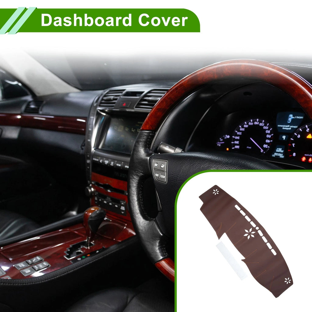Dashboard Cover for Lexus LS460 (2006–2011) Dash Mat Carpet Brown