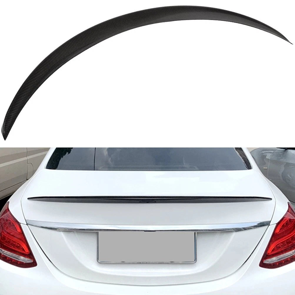 Rear Trunk Lid Spoiler for Mercedes-Benz W205 Sedan (2015–2020) Carbon Fiber