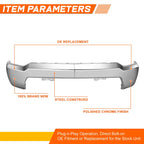 Front Bumper Face Bar for Chevy Silverado 2500 3500 HD (2020–2023)