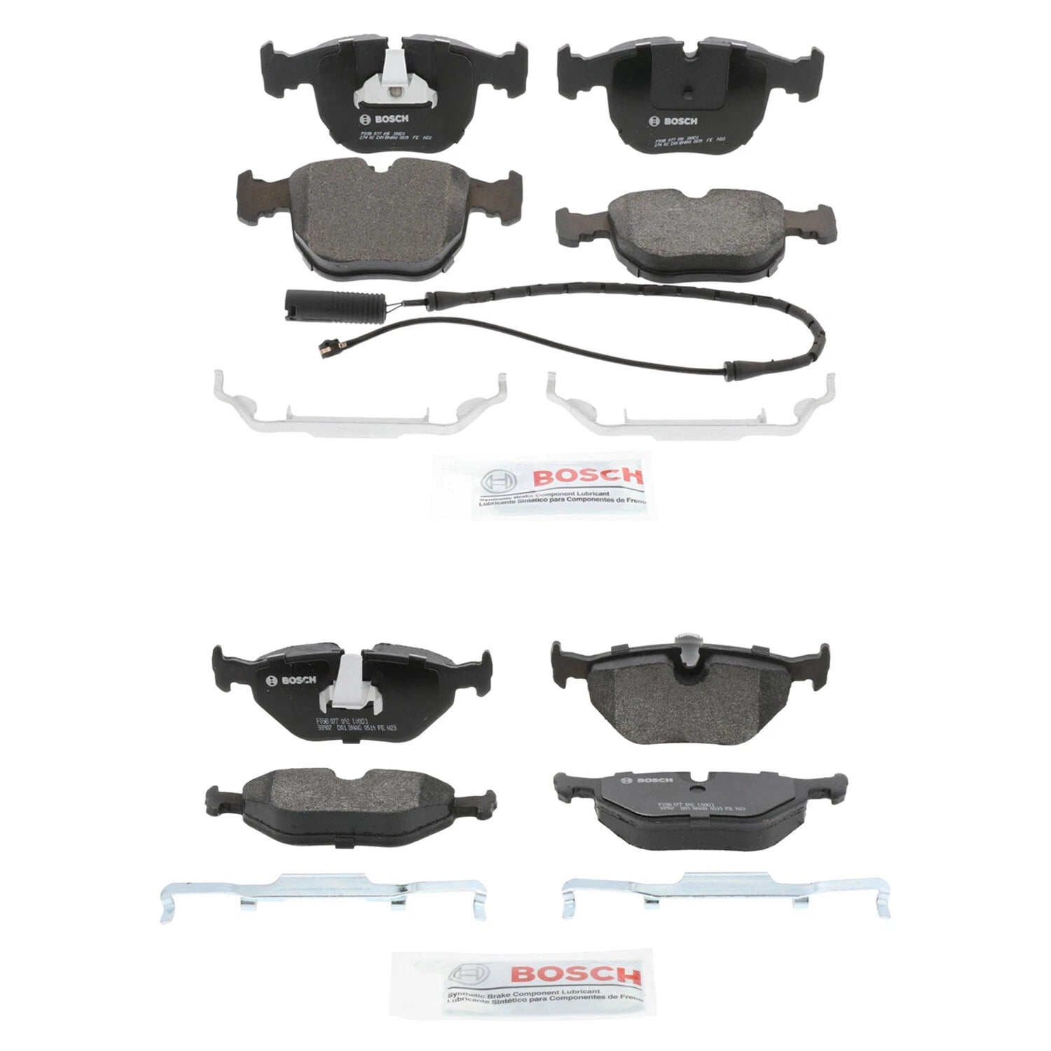 Bosch Quietcast Disc Brake Pads Kit for BMW E39 530i 540i (1997–2003)