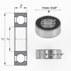 MR115-2RS Deep Groove Ball Bearing for Scooter Skateboard Wheel (5x11x4mm)
