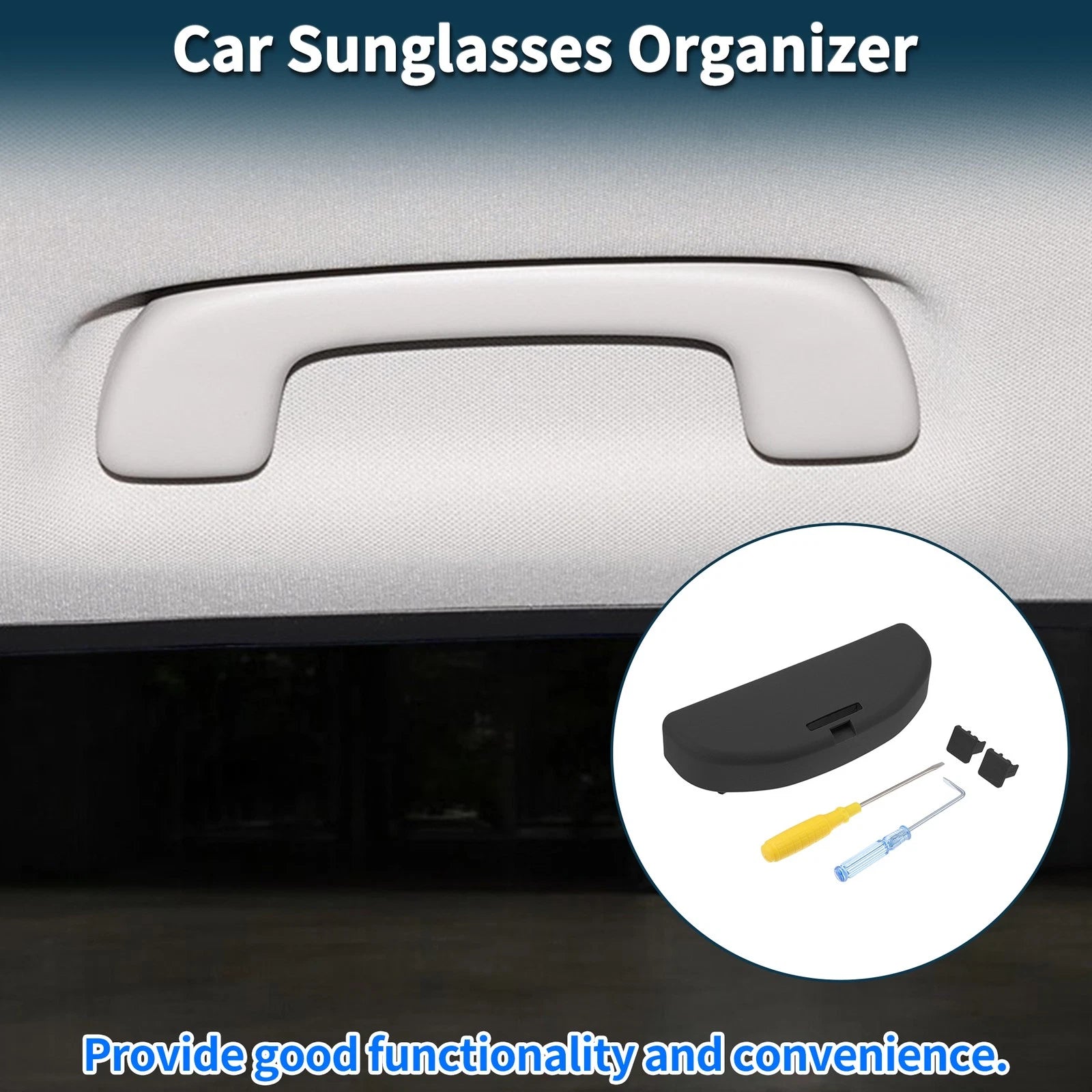 Sunglasses Case for Volkswagen Golf 6 (2009–2013) Eyeglasses Holder Black