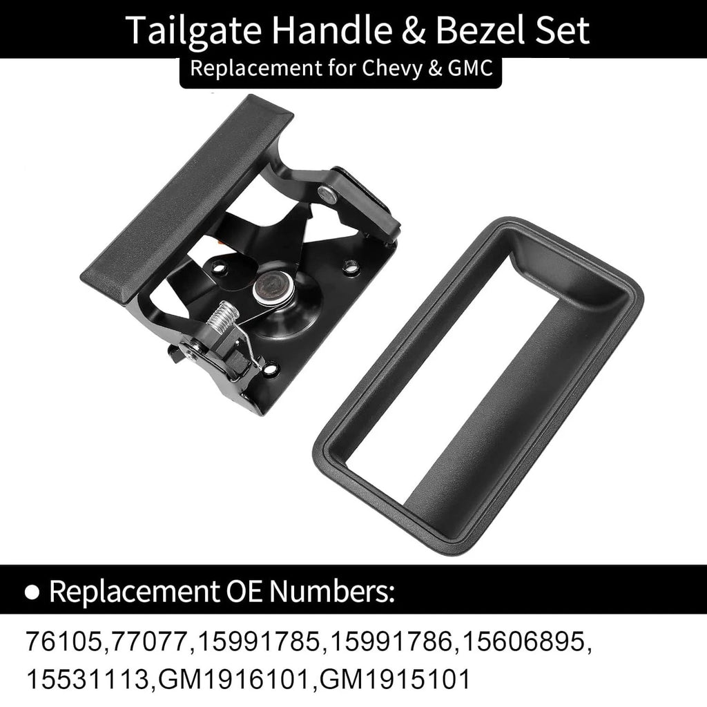 Tailgate Handle Set for Chevrolet GMC C1500 C2500 K1500 K2500 (1988–2002)