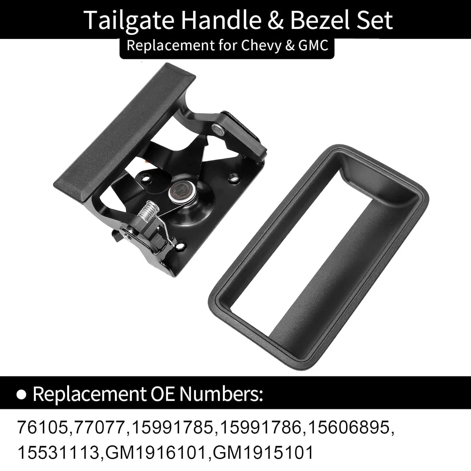 Tailgate Handle Set for Chevrolet GMC C1500 C2500 K1500 K2500 (1988–2002)