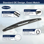 Rear Windshield Wiper Blade Arm Set for Honda CRV, Acura RDX (2017-2023)