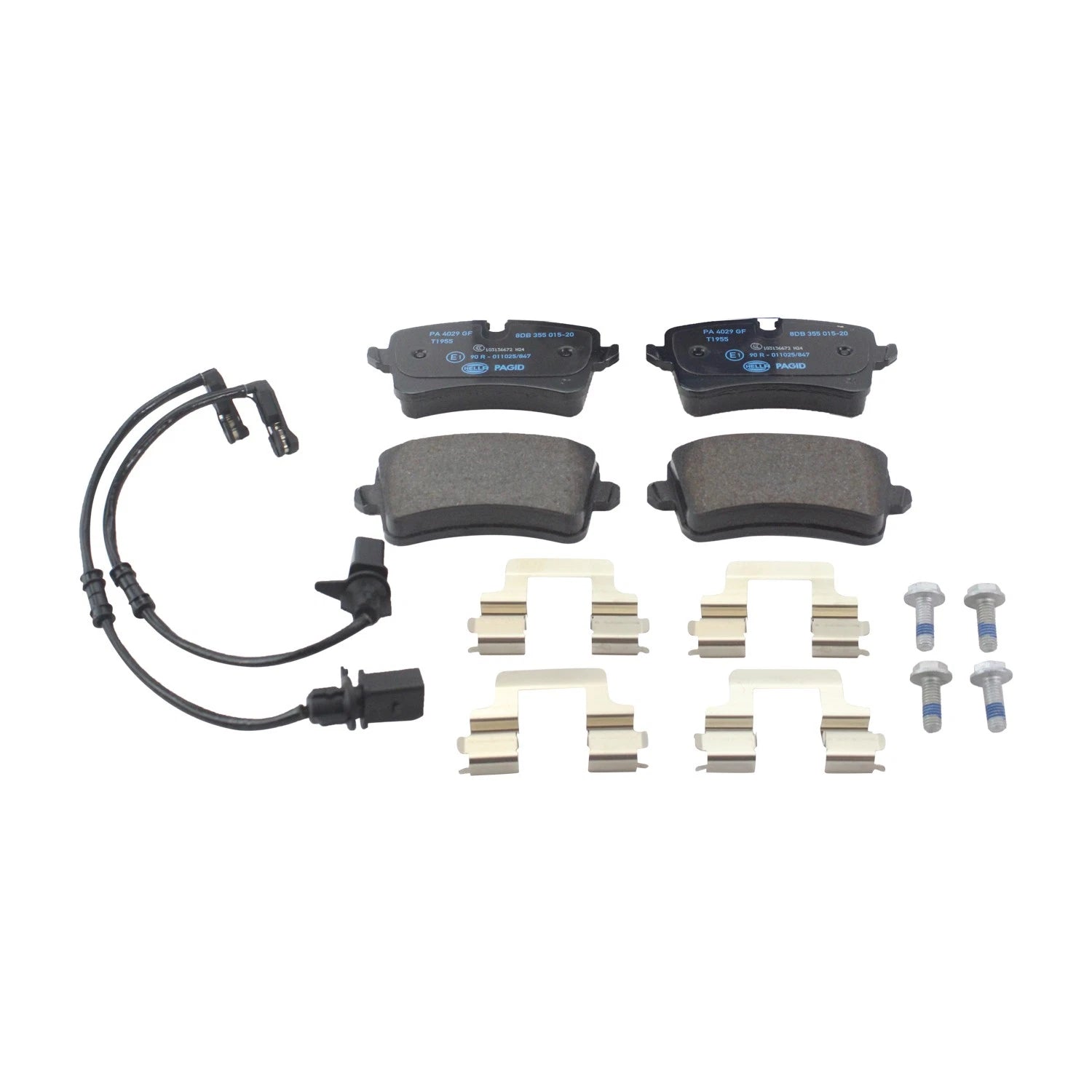 Set of 4 Pagid Rear Disc Brake Pads with Sensors for Audi A8 Quattro S8