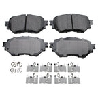 Front Rotors & Akebono ProACT Ceramic Brake Pads Kit for 3 Sport (FWD)