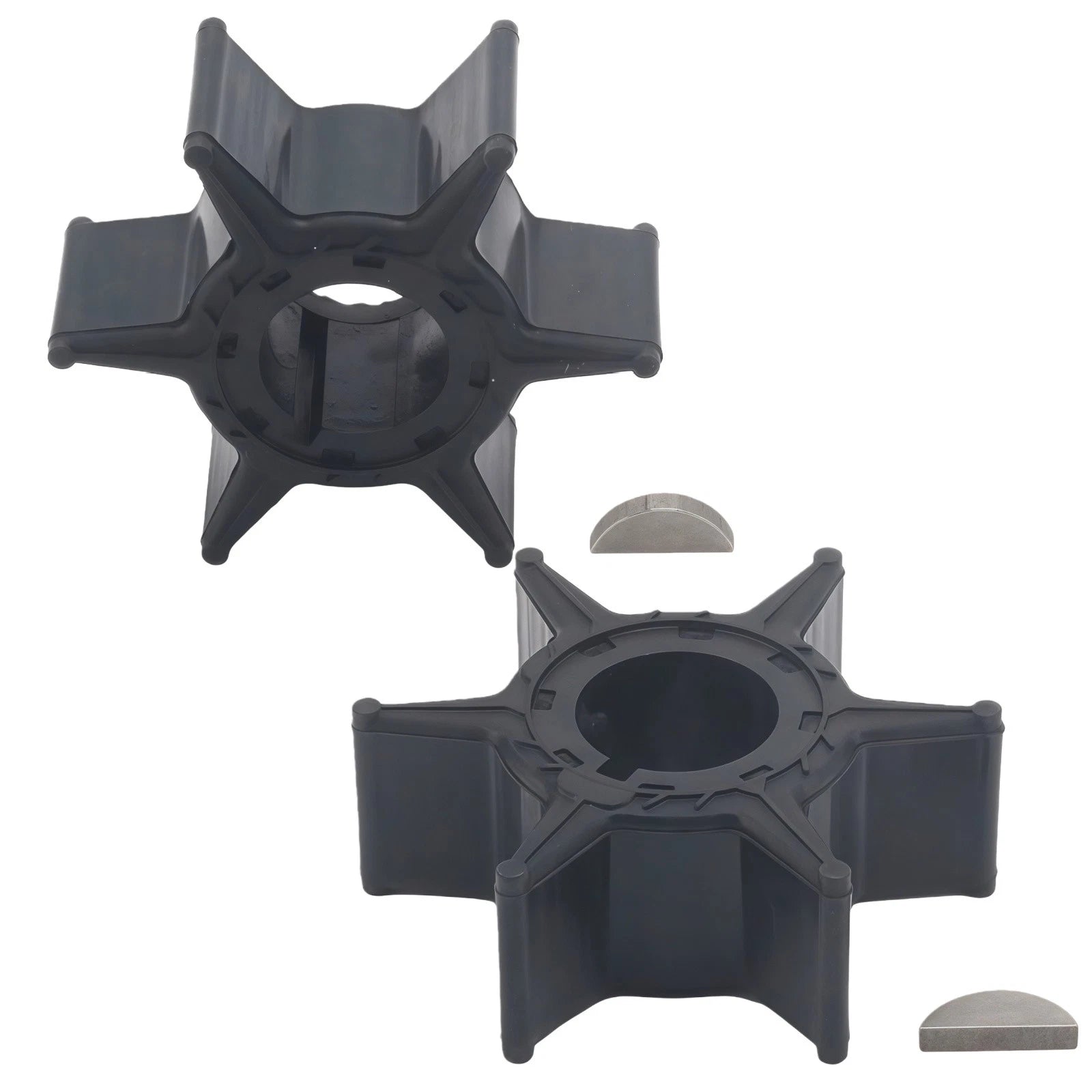 6H4-44352-00 Water Pump Impeller & Key for Yamaha Outboard (25-40 HP)