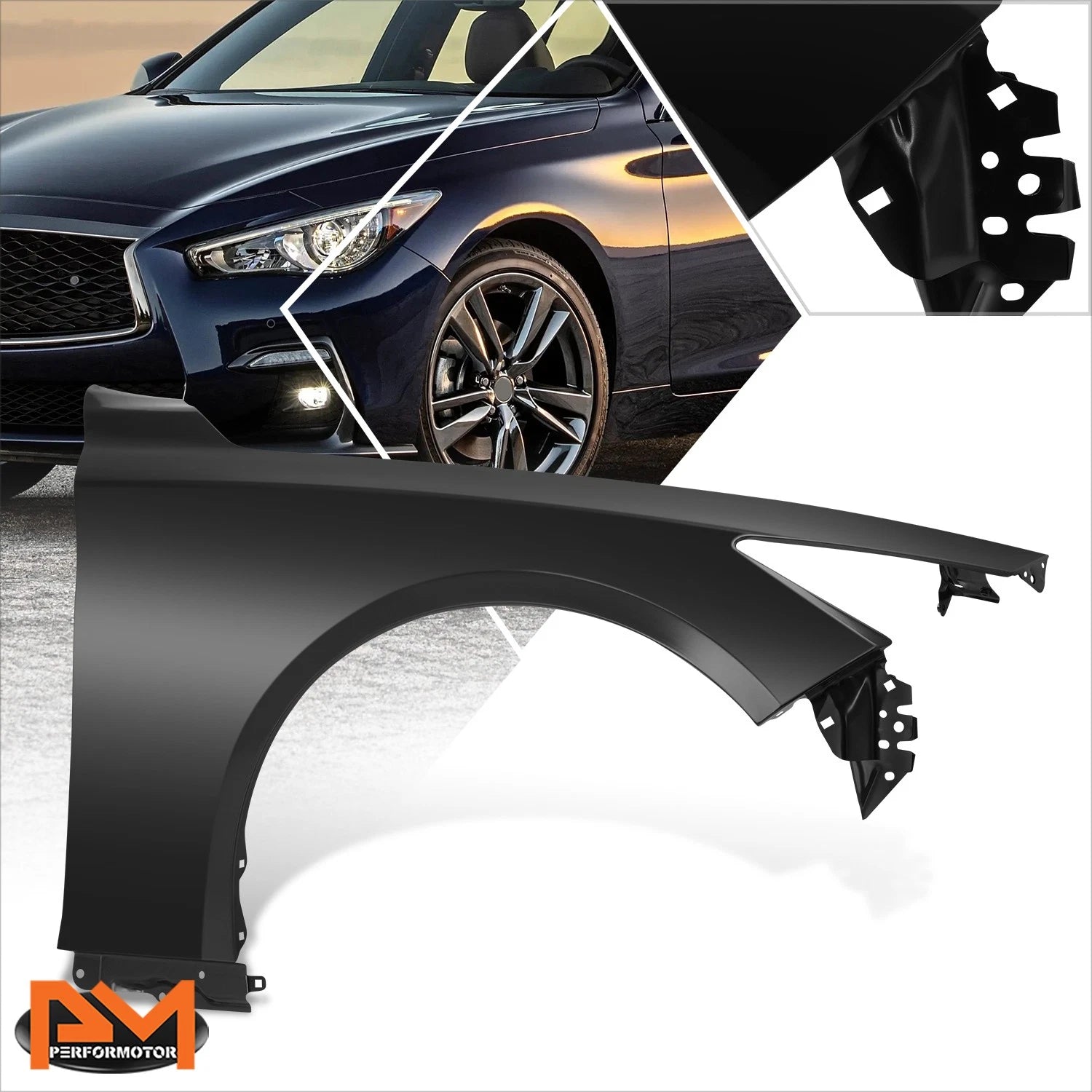 Front Passenger Side Fender Panel for Infiniti Q50 Hybrid (2014–2023)