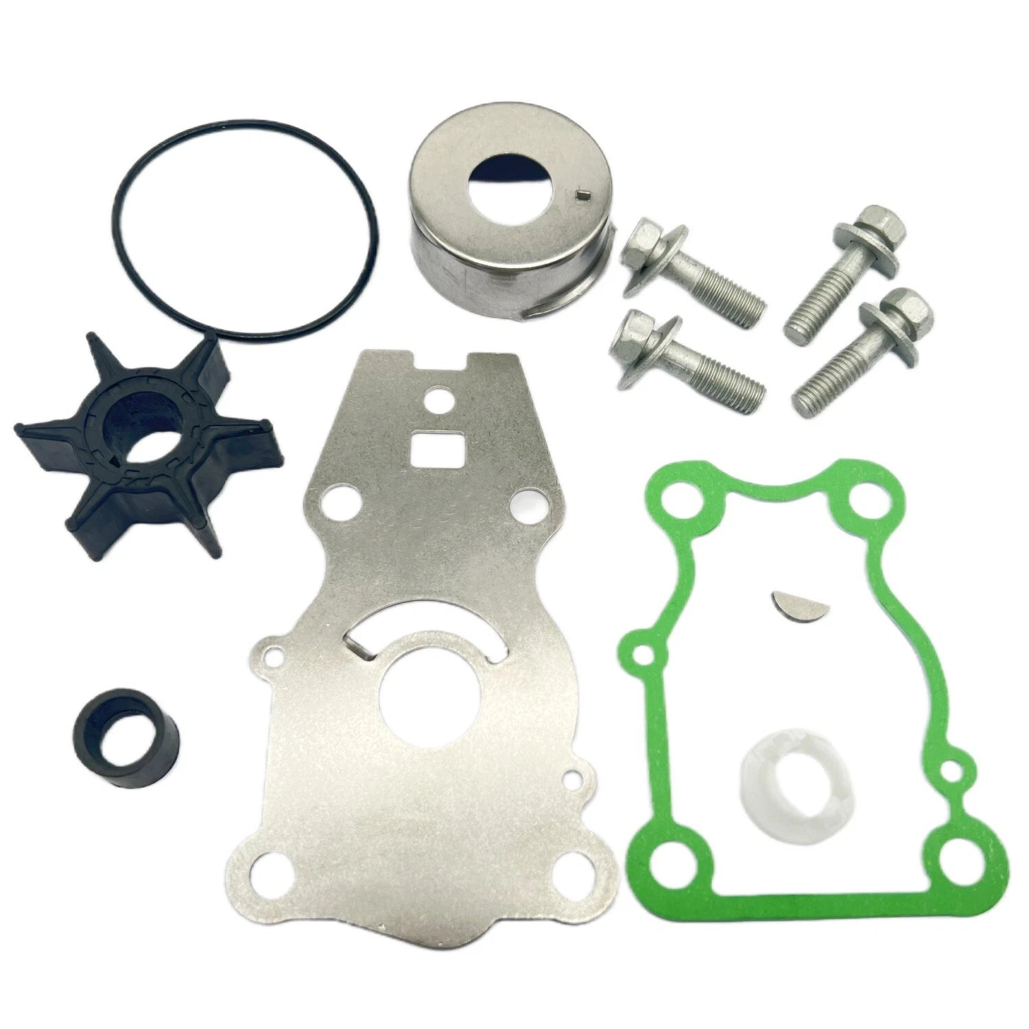 Water Pump Impeller Kit for Yamaha 25 30 40 HP 4-Stroke Outboard (66T-W0078-00)