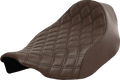 Saddlemen Renegade Solo Seat for FLT/FLH (2023–2024) - Lattice Stitched - Brown