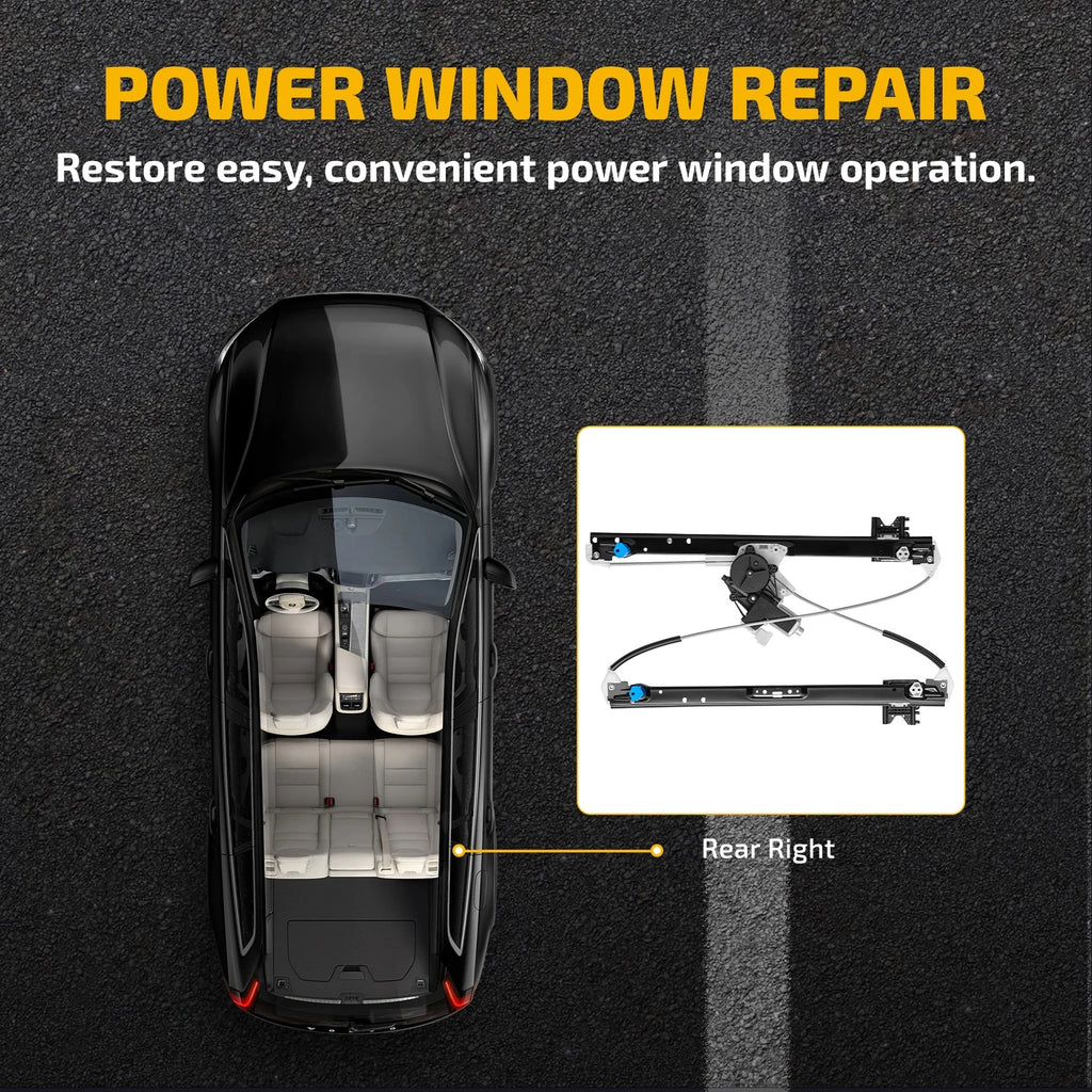 Power Window Regulator with Motor for Chevy GMC Cadillac