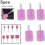 5pcs Shank Abrasive Mounted Stone Cylinder for Rotary Tool Grinding Wheel