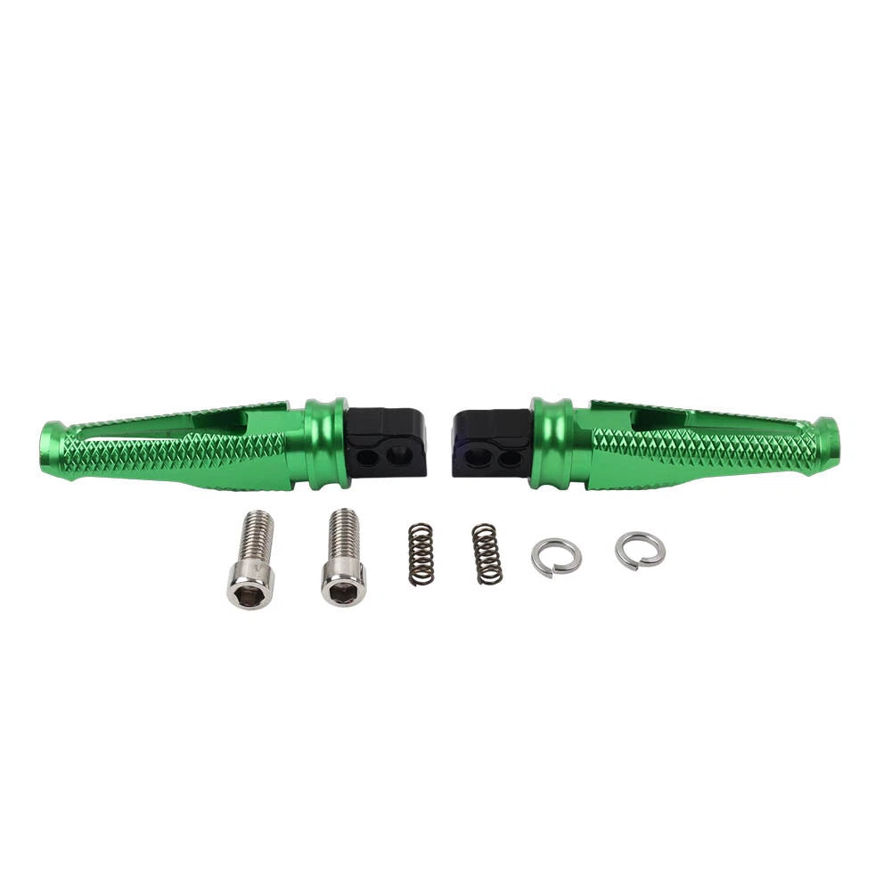 Green Foot Pegs Rear Passenger Footrests for Suzuki GSXR600/750/1000 (2006–2023)